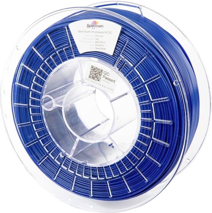 Spectrum Filaments 80666 Premium PCTG Filament PCTG Chemisch bestendig, Geurarm 1.75 mm 1000 g Navy Blue, Marine-blauw,