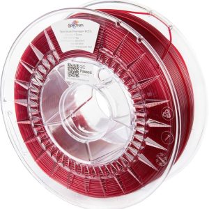 Spectrum Filaments 80738 Premium PCTG Filament PCTG Chemisch bestendig, Geurarm 1.75 mm 1000 g Transparent Red, Rood 1 s Spectrum Filaments 80738 Premium PCTG Filament PCTG Chemisch bestendig, Geurarm 1.75 mm 1000 g Transparent Red, Rood 1 s