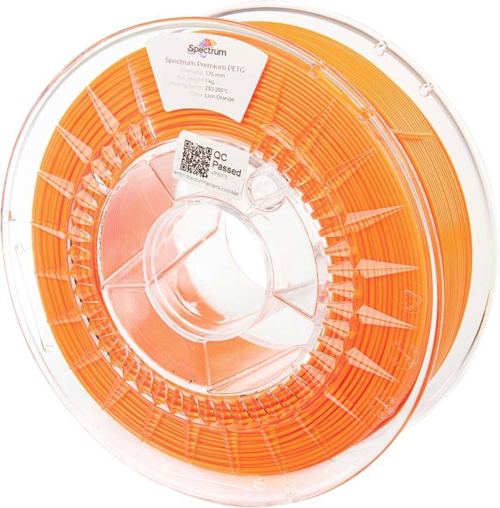 Spectrum Filaments 80058 PET-G Premium Filament PETG Chemisch bestendig, Slagvast 1.75 mm 1000 g Lion Orange, Oranje Inn
