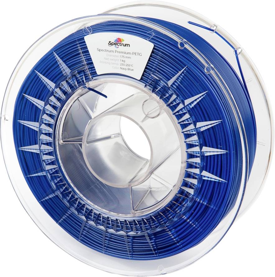 Spectrum Filaments 80309 PET-G Premium Filament PETG Chemisch bestendig, Slagvast 1.75 mm 1000 g Navy Blue, Marine-blauw