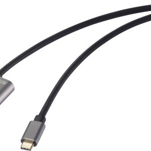 SpeaKa Professional SP-12866472 HDMI-kabel USB-C / HDMI Adapterkabel USB-C stekker, HDMI-A-stekker, USB-C bus 1.50 m Zwa SpeaKa Professional SP-12866472 HDMI-kabel USB-C / HDMI Adapterkabel USB-C stekker, HDMI-A-stekker, USB-C bus 1.50 m Zwa