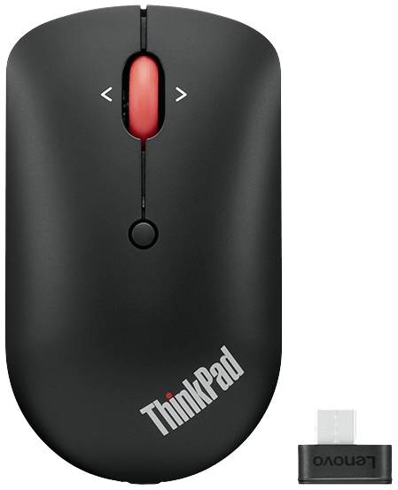 Lenovo ThinkPad Compact Muis Bluetooth Optisch Zwart 4 Toetsen 800 dpi, 1600 dpi, 2400 dpi