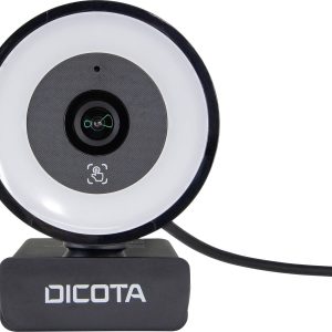 Dicota Webcam Ringlight 5MP Webcam Microfoon Dicota Webcam Ringlight 5MP Webcam Microfoon