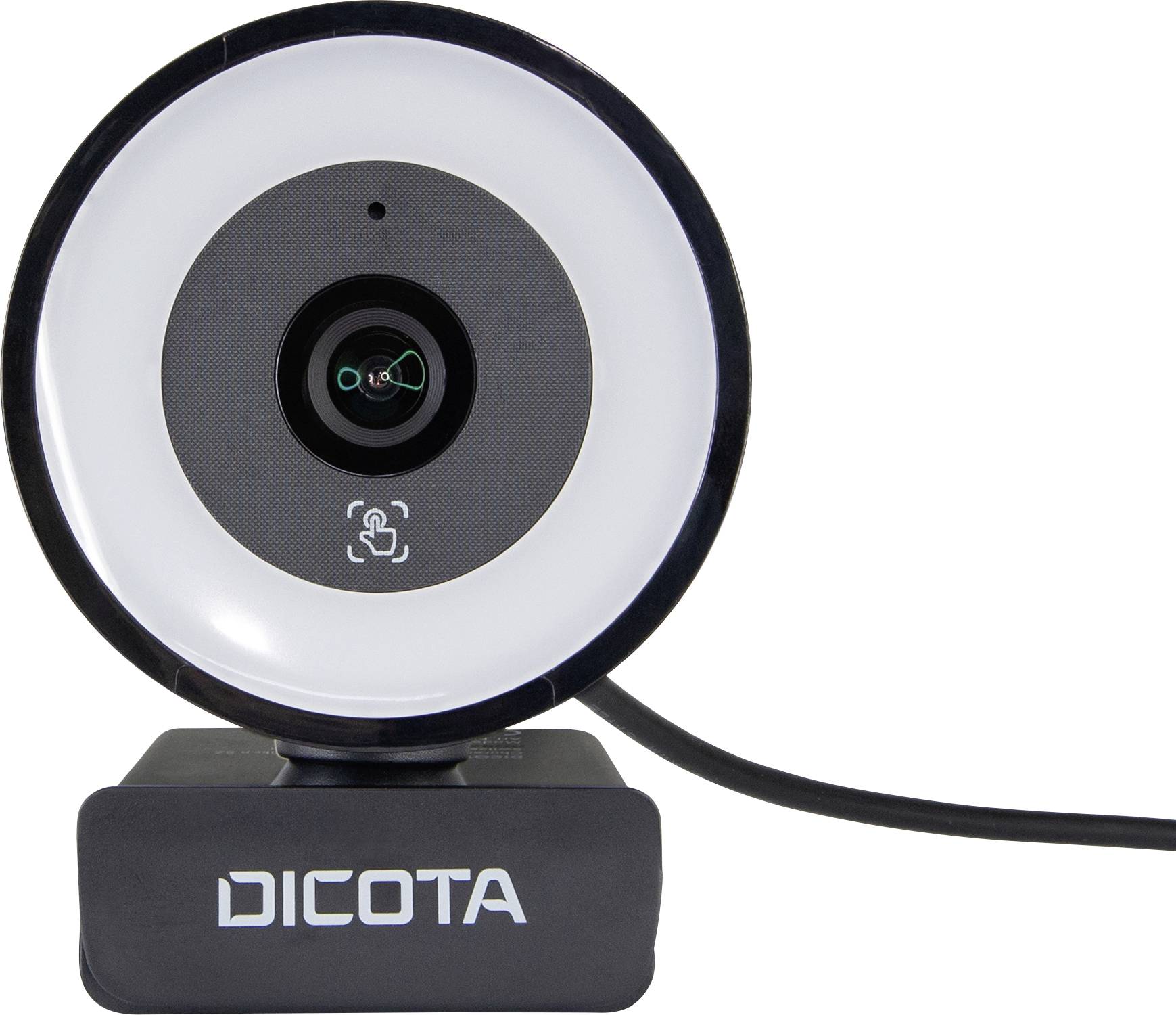 Dicota Webcam Ringlight 5MP Webcam Microfoon