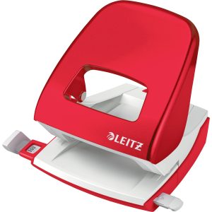 Leitz 50081026 Bureauperforator Rood-wit Instelformaat (max.): DIN A4 30 vel (80 g/m²)