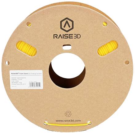 RAISE3D PMRA-1019-005 Hyper Speed PLA Filament PLA kunststof Hoge treksterkte, Highspeed filament 1.75 mm 1000 g Geel 1