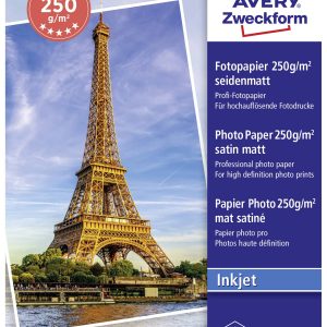 Avery-Zweckform Premium C2570-50 Fotopapier 10 x 15 cm 250 g/m² 50 vellen Zijdemat Avery-Zweckform Premium C2570-50 Fotopapier 10 x 15 cm 250 g/m² 50 vellen Zijdemat