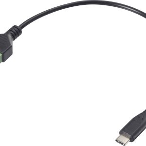 Renkforce USB-C Adapterkabel [1x USB-C stekker – 1x Klemverbinding] RF-6443952 30 cm PVC-mantel
