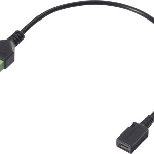 Renkforce USB 2.0 Adapterkabel [1x Micro-USB 2.0 B bus – 1x Klemverbinding] RF-6443958 30 cm PVC-mantel