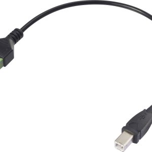 Renkforce USB 2.0 Adapterkabel [1x USB-B 2.0 stekker – 1x Klemverbinding] RF-6443964 30 cm PVC-mantel