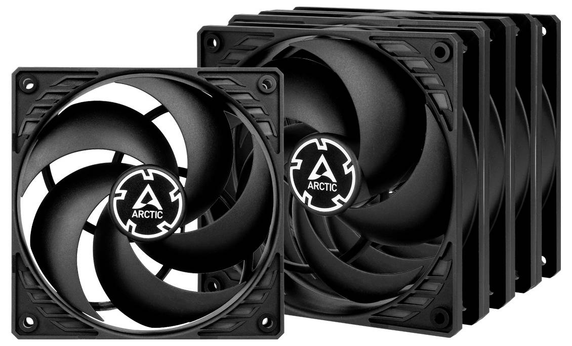 Arctic ACFAN00135A PC-ventilator Zwart (b x h x d) 120 x 25 x 120 mm