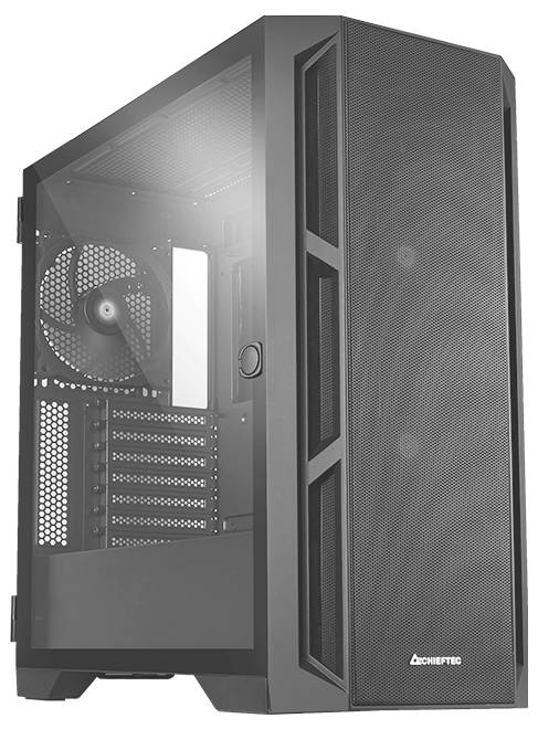 Chieftec GA-01B-M-OP Midi-tower PC-behuizing Zwart