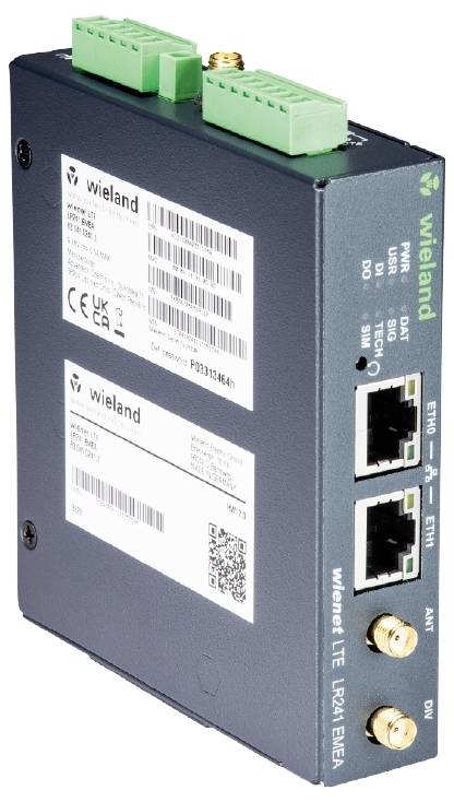 Wieland Electric LR241 EMEA WiFi-router met LTE Geïntegreerd modem: LTE 10 / 100 MBit/s