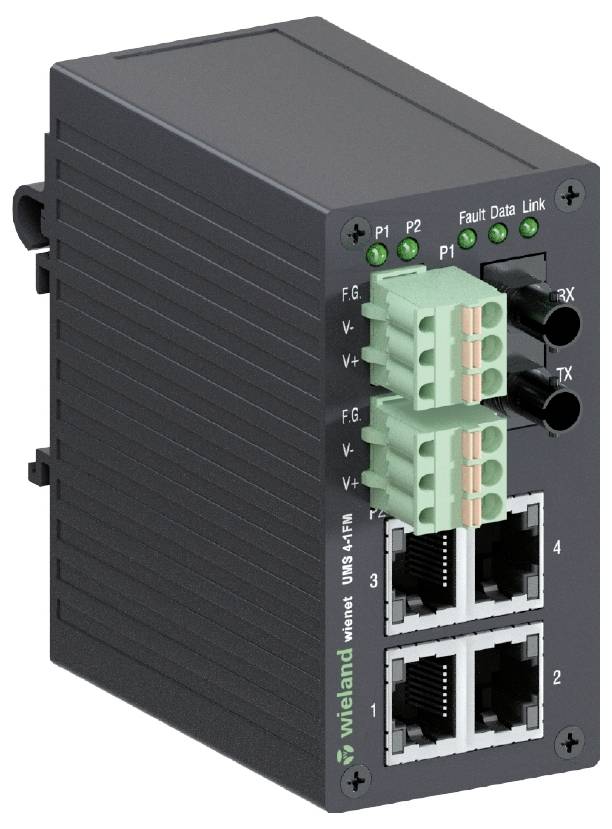 Wieland Electric 83.040.0002.0 WIENET UMS 4-1FM Netwerk switch