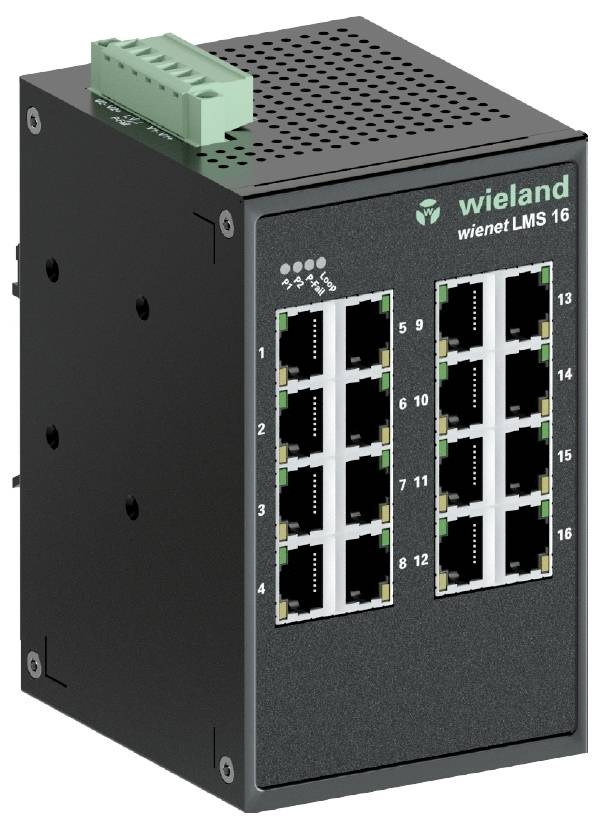 Wieland Electric 83.040.1334.0 WIENET LMS 16-W Netwerk switch