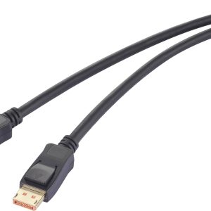 Renkforce RF-6562820 DisplayPort-kabel DisplayPort Aansluitkabel DisplayPort-stekker 2.00 m Zwart 8K UHD