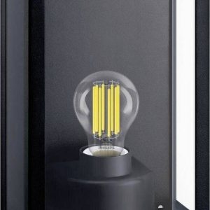 Philips LED Alzor 8720169266414 Buitenlamp (wand) E27 Zwart Philips LED Alzor 8720169266414 Buitenlamp (wand) E27 Zwart
