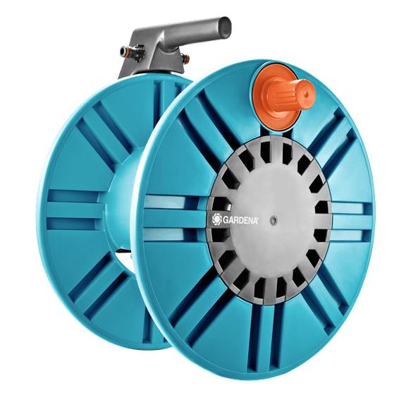 GARDENA Classic Wand-Schlauchtrommel 60 02650-20 Slanghouder voor aan de muur 1 stuk(s) Turquoise, Zwart, Oranje