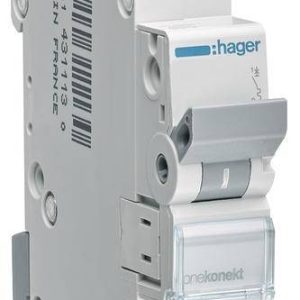 Hager MCN163 MCN163 Zekeringautomaat 1-polig 63 A 400 V