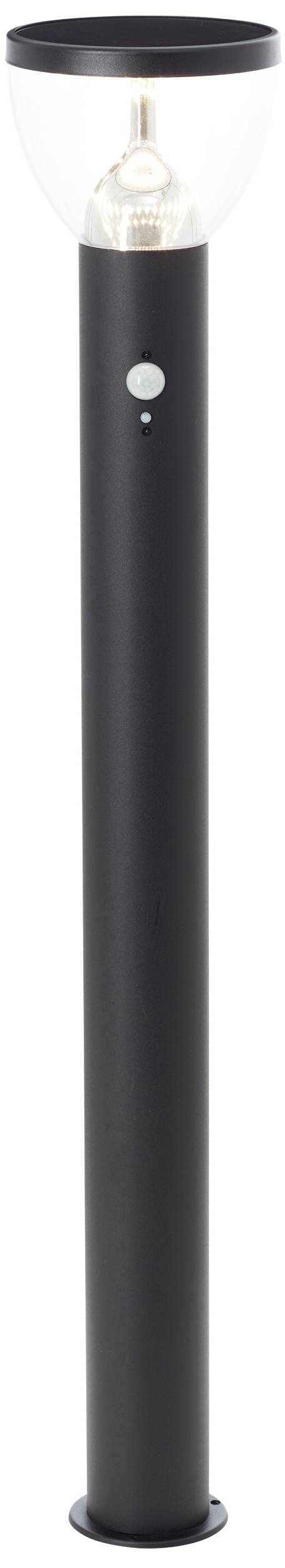 Brilliant G40412/06 Tulip Staande lamp op zonne-energie met bewegingsmelder LED-module LED vast ingebouwd 3 W Zwart