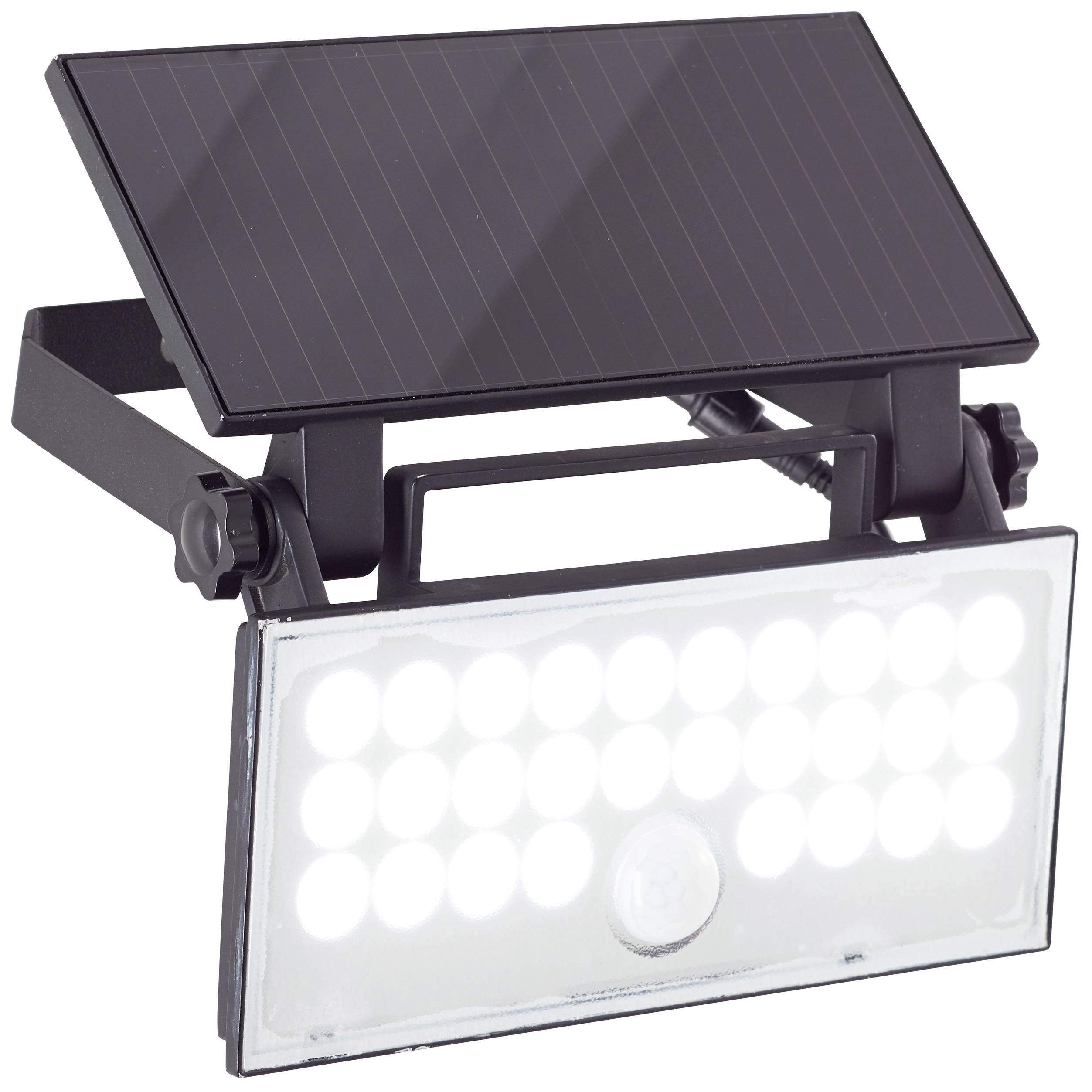 Brilliant Luton G40421/06 Wandlamp op zonne-energie met bewegingsmelder LED 6 W Zwart