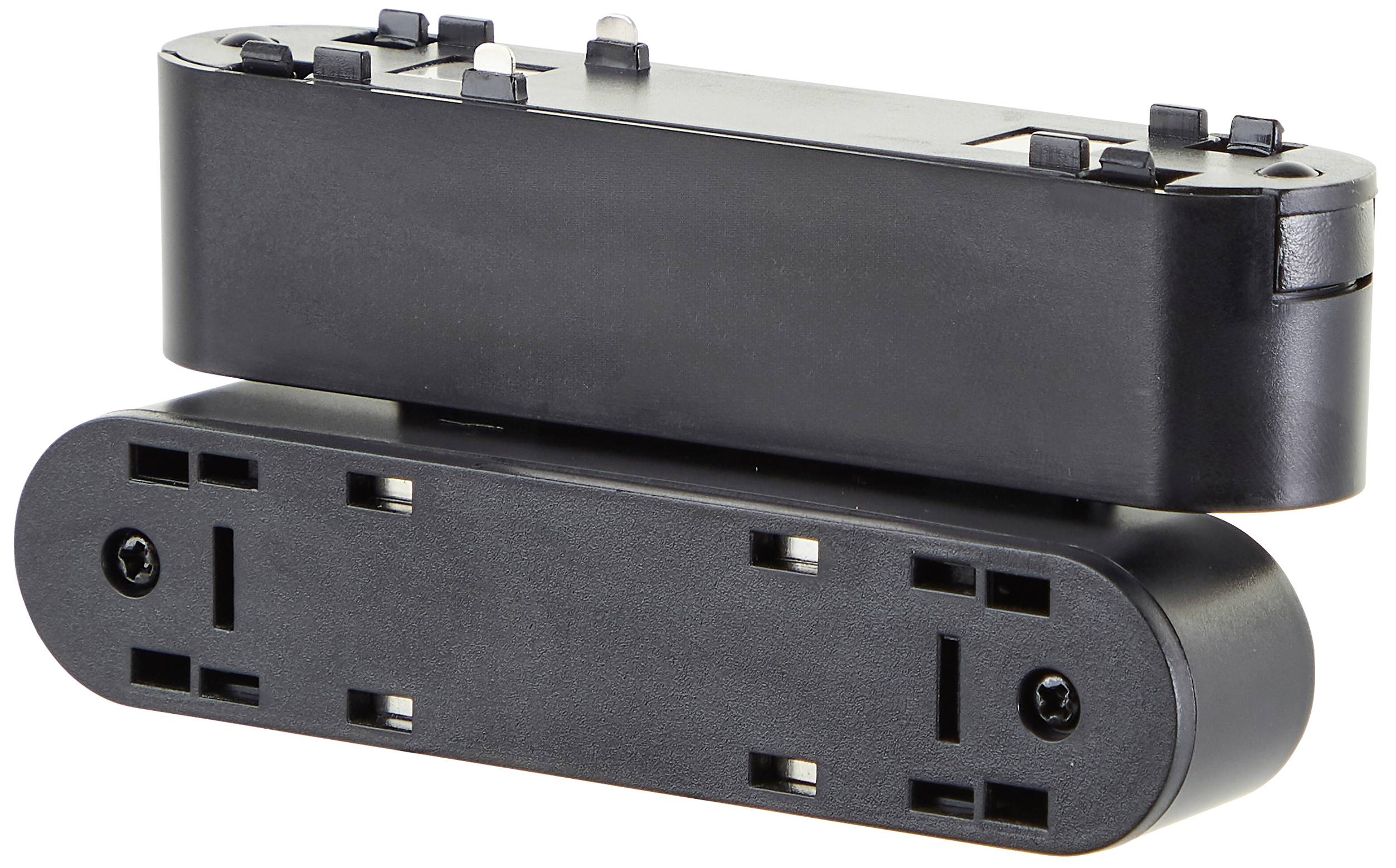 Brilliant 12V-railsysteemcomponenten Railadapter Zand, Zwart 30042/76 Click&Shine Adapter schwenkbar 11,5 cm