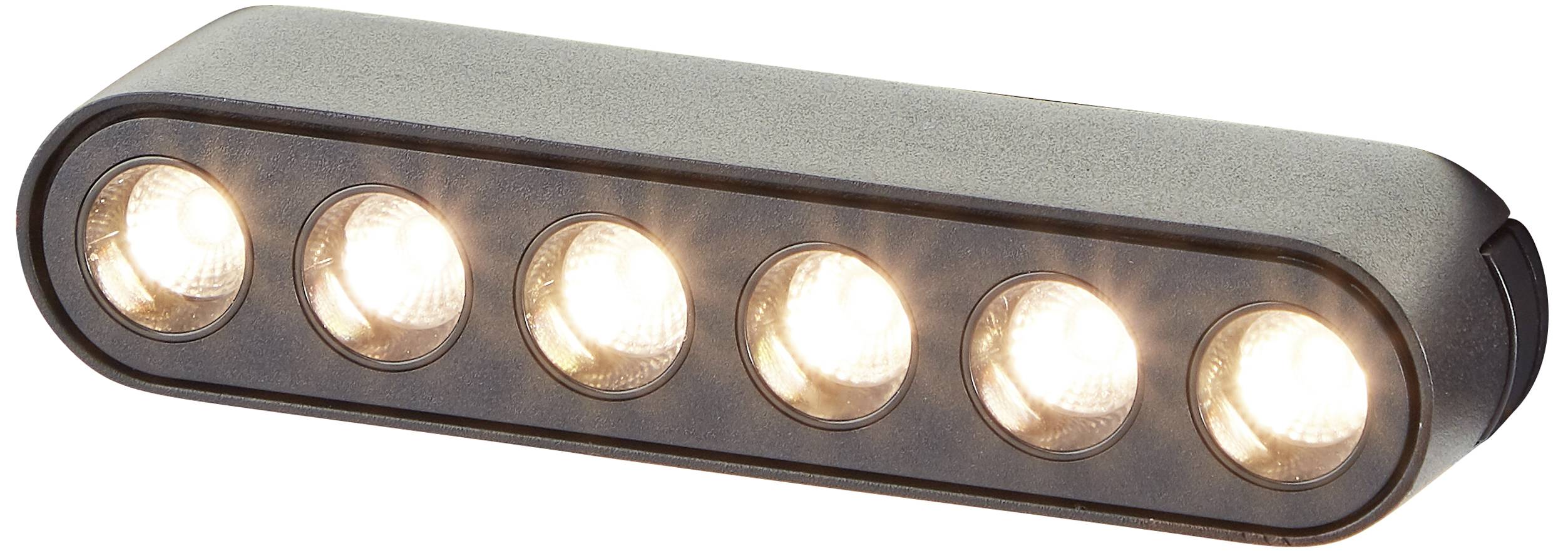 Brilliant Click&Shine Blank Spot LED-railspot 6 W LED-module Zwart