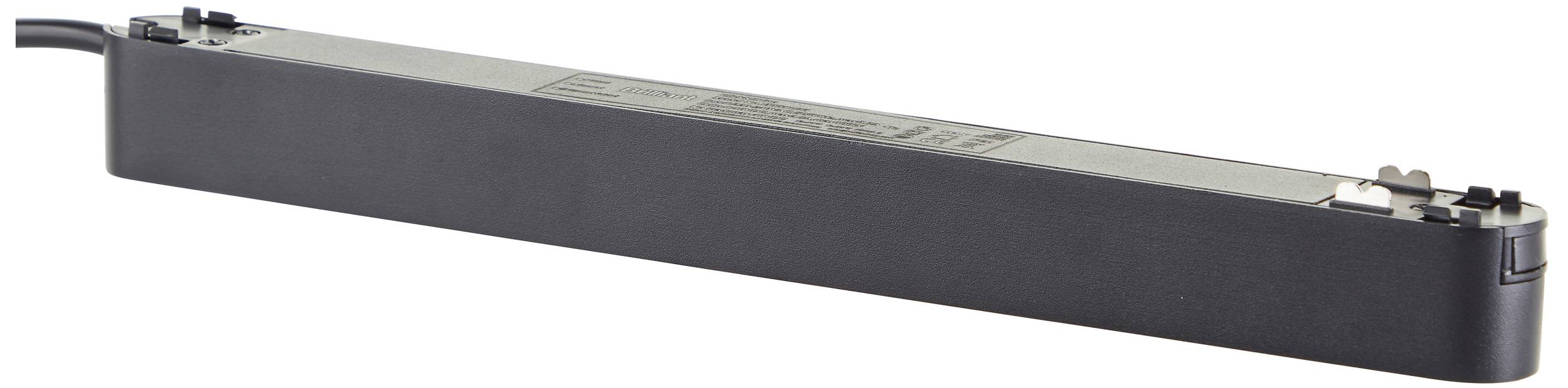 Brilliant 12V-railsysteemcomponenten Voeding Zand, Zwart 30041/76 Click&Shine Einspeisung