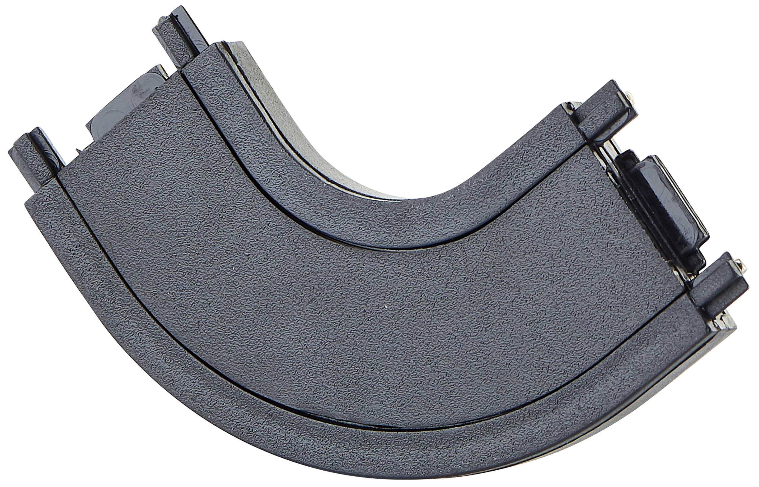 Brilliant 12V-railsysteemcomponenten Verbinder Zand, Zwart 30035/76 Click&Shine Verbinder Kurve