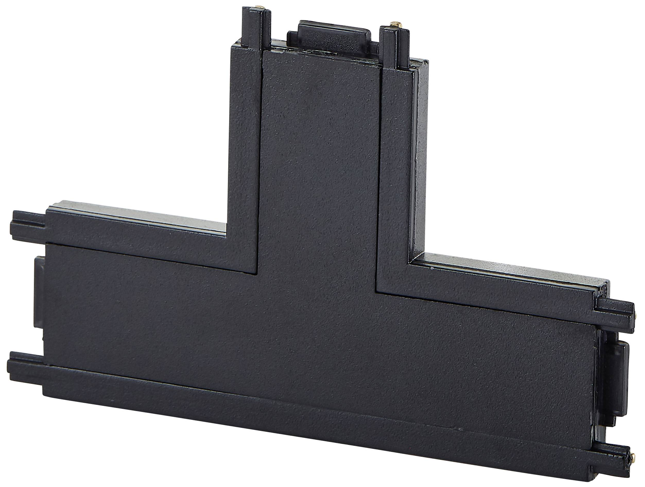 Brilliant 12V-railsysteemcomponenten Verbinder Zand, Zwart 30037/76 Click&Shine Verbinder T