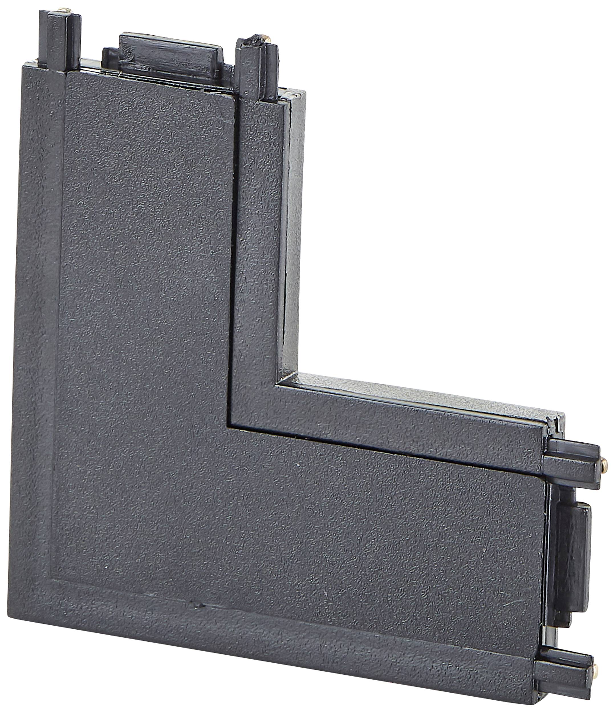 Brilliant 12V-railsysteemcomponenten Verbinder Zand, Zwart 30039/76 Click&Shine Verbinder Ecke