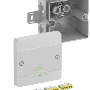 Spelsberg Abox 025 AB-2,5² Aftakkast (l x b x h) 87 x 87 x 52 mm Grijs IP66 1 stuk(s) Spelsberg Abox 025 AB-2,5² Aftakkast (l x b x h) 87 x 87 x 52 mm Grijs IP66 1 stuk(s)