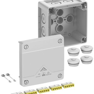 Spelsberg Abox Pro 040-2,5² Aftakkast (l x b x h) 102 x 102 x 70 mm Grijs IP66, IP67, IP69 1 stuk(s) Spelsberg Abox Pro 040-2,5² Aftakkast (l x b x h) 102 x 102 x 70 mm Grijs IP66, IP67, IP69 1 stuk(s)