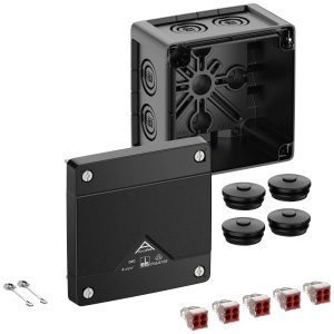 Spelsberg Abox Pro 040-4²/sw Aftakkast (l x b x h) 102 x 102 x 70 mm Zwart IP66, IP67, IP69 1 stuk(s) Spelsberg Abox Pro 040-4²/sw Aftakkast (l x b x h) 102 x 102 x 70 mm Zwart IP66, IP67, IP69 1 stuk(s)