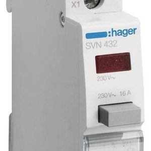 Toets Rood 16 A 230 V Hager SVN432