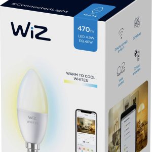 WiZ 8718699787073 LED-lamp Energielabel F (A – G) E14 4.9 W = 40 W Warmwit tot koudwit Besturing via App 1 stuk(s)