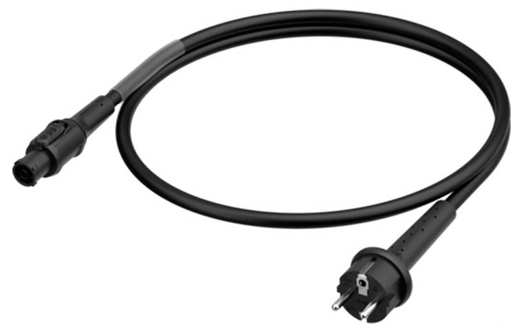 Neutrik 1028916 Aansluitkabel Stroom Zwart 3 m