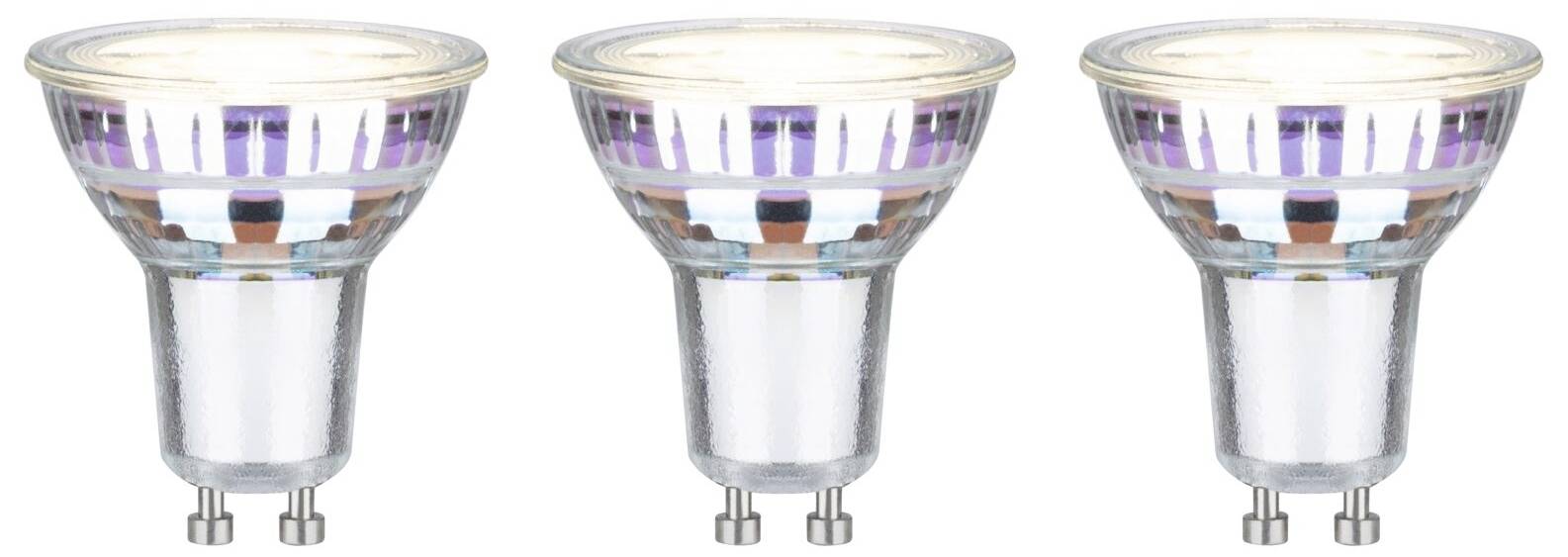 Paulmann 29193 LED-lamp Energielabel A (A - G) GU10 Reflector 2.5 W Warmwit (Ø x h) 50 mm x 54 mm 3 stuk(s)