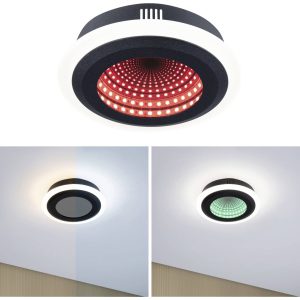 Paulmann 71037 Spaceglow LED-plafondlamp LED 14 W Zwart (mat)