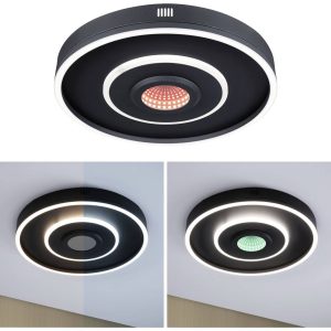 Paulmann 71039 Spaceglow LED-plafondlamp LED 22 W Zwart (mat)