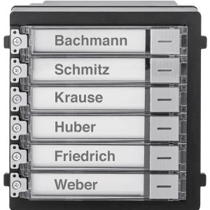 ABUS TVHS20020S ABUS TVHS20020S Klingeltasten-Modul (6 Tasten) Belknopmodule