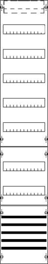 Striebel & John 2CPX054006R9999 FV19S Verdelerpaneel Aantal groepen: 12 Inhoud: 1 stuk(s)