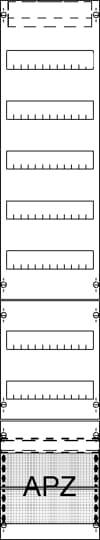 Striebel & John 2CPX054008R9999 FV19A2 Verdelerpaneel Aantal groepen: 12 Inhoud: 1 stuk(s)