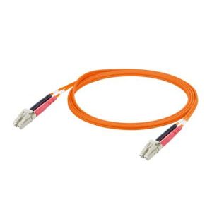 Weidmüller 1276880000 Glasvezel Optische vezel Aansluitkabel 1.00 m Oranje [1x LC-stekker – 1x LC-stekker] 50/125 µ Mult