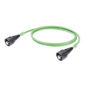 Weidmüller 1106020000 RJ45 Netwerkkabel, patchkabel CAT 5e SF/UTP 2.00 m Groen Vlambestendig, Snagless 1 stuk(s)