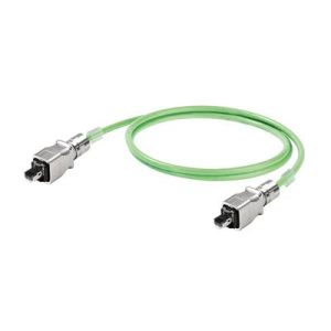 Weidmüller 1119730010 RJ45 Netwerkkabel, patchkabel CAT 5e SF/UTP 1.00 m Groen Vlambestendig, Snagless 1 stuk(s)