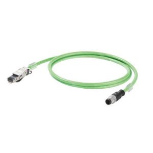 Weidmüller 1234750010 RJ45 / M12 Netwerkkabel, patchkabel CAT 5e S/UTP 1.00 m Groen Vlambestendig, Snagless 1 stuk(s) Weidmüller 1234750010 RJ45 / M12 Netwerkkabel, patchkabel CAT 5e S/UTP 1.00 m Groen Vlambestendig, Snagless 1 stuk(s)