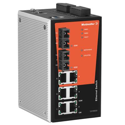 Weidmüller 1241090000 IE-SW-PL08M-6TX-2SCS Industrial Ethernet Switch