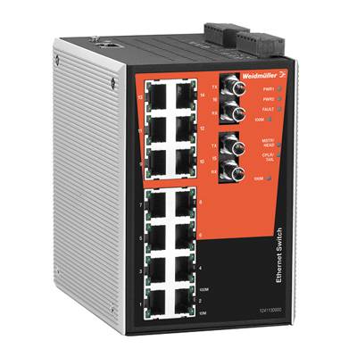 Weidmüller 1241130000 IE-SW-PL16M-14TX-2ST Industrial Ethernet Switch