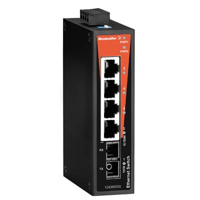 Weidmüller 1286550000 IE-SW-BL05T-4TX-1SC Industrial Ethernet Switch